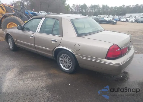 2002 Mercury Grand Marquis Gs из США, поврежденный, VIN 2MEFM74W32X652779